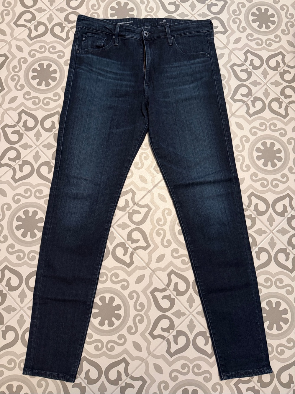 AG Adriano Goldschmied Dark Wash Skinny Jeans - Farrah Style